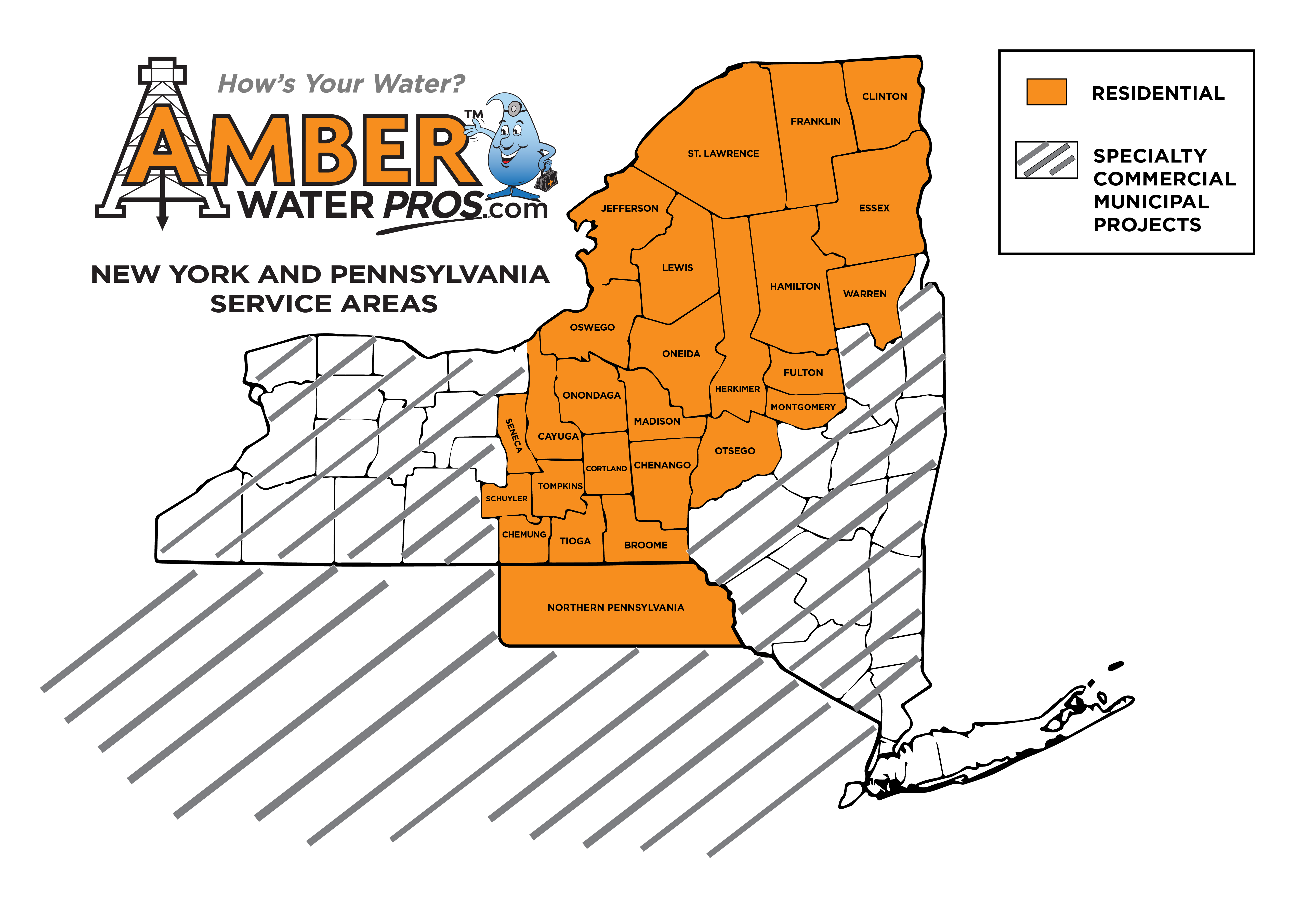 Amber Water Pros Our Locations. Amber Water Pros