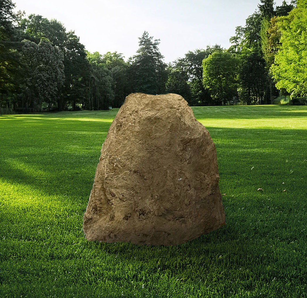 Amber Water Pros Landscaping Well Covers - An artificial rock cover for a well from Amber Water Pros.